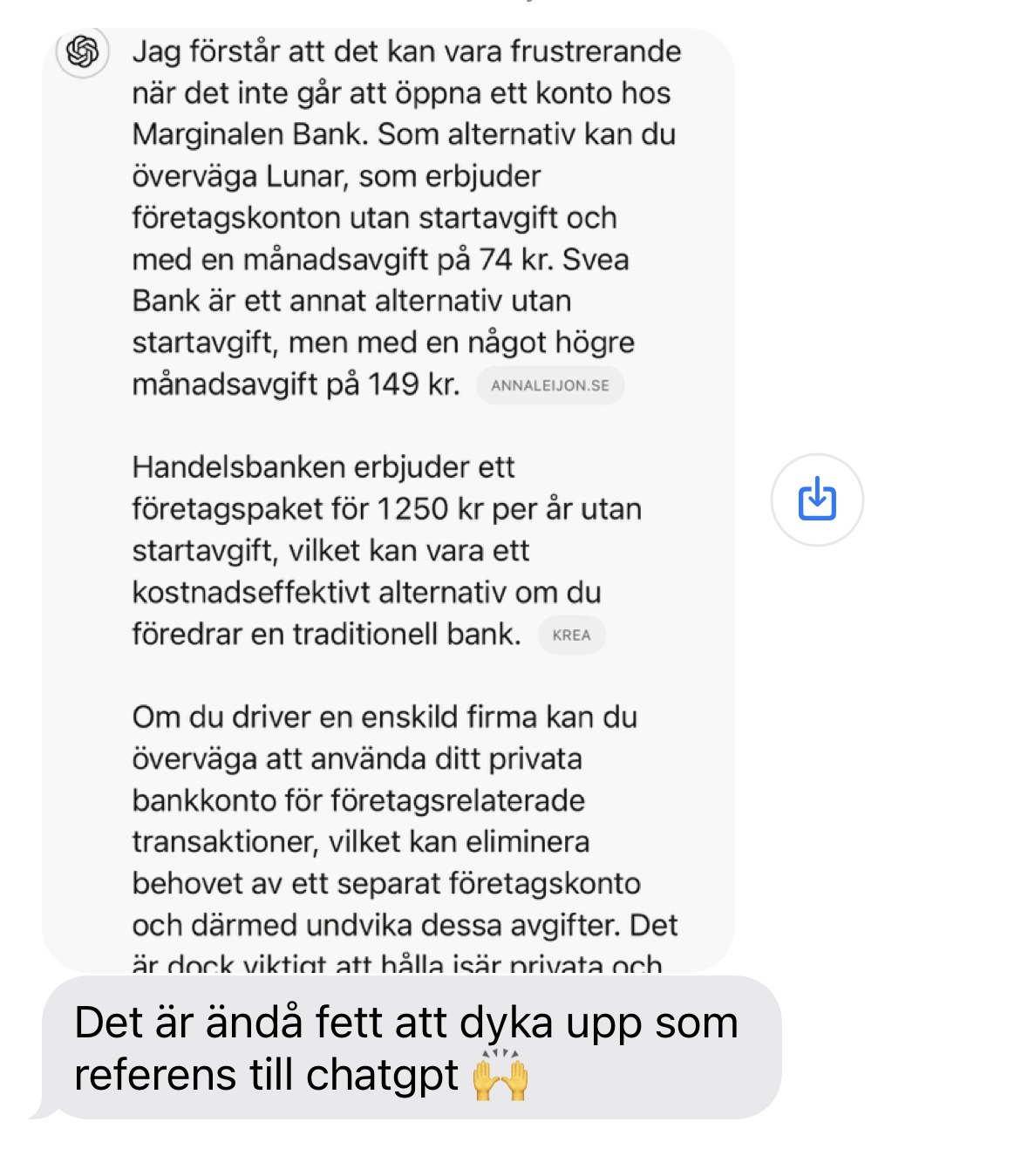 Anna Leijon referens chatgpt ai källa